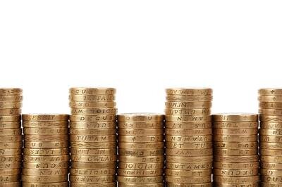 EHR cost and budget - piles of coins